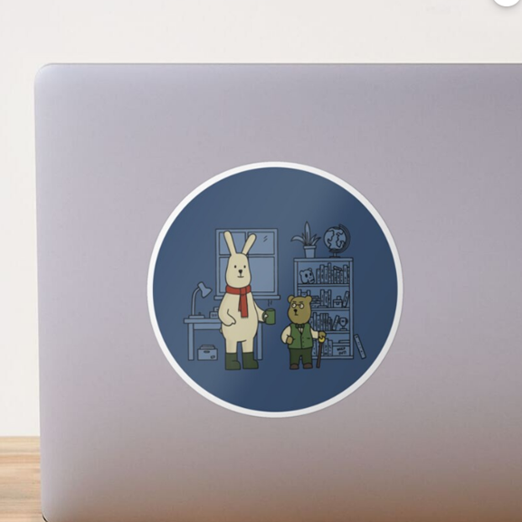 Are Rabbits Bears Stickers
